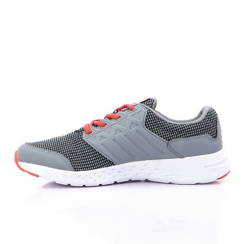 Buy Activ Mix Lace Up Round Toe Running Sneakers - Grey in Egypt