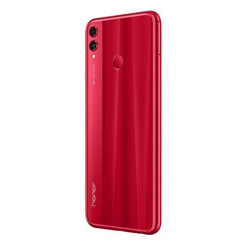 Honor 8X موبايل - 6.5 بوصة - 128 جيجا - ثنائي الشريحة - 4G - أحمر