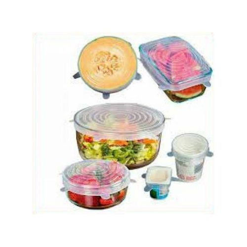 product_image_name-Generic-غطاء سيليكون مطاطي أبيض ، غطاء مفيد للثلاجة والميكروويف. 6 قطع.-3