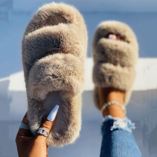 Furry flats sales