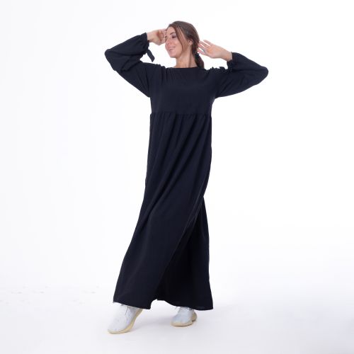 product_image_name-Bebo-فستان نسائي بربو مقاس حر يناسب من 60 إلى 85 كجم - أسود-2