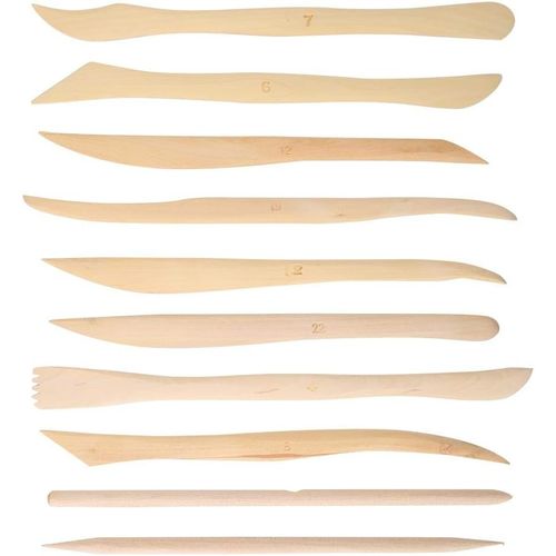 product_image_name-Generic-أدوات نحت الطين الخشبية - مجموعة من 10 قطع-4