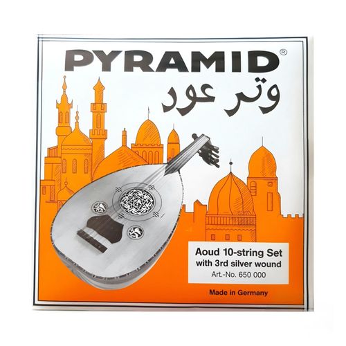 product_image_name-Pyramid-Arabic Oud String Set Egyptian Oud Lute Aoud Strings Replacement Spare Accessory with 3rd Silver Wound String German Made - 10 Strings-1