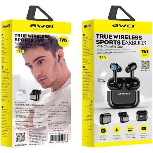 product_image_name-Awei-سماعات أذن لاسلكية حقيقية AirPods T29 بتقنية Bluetooth مع ميكروفون وعلبة شحن --2