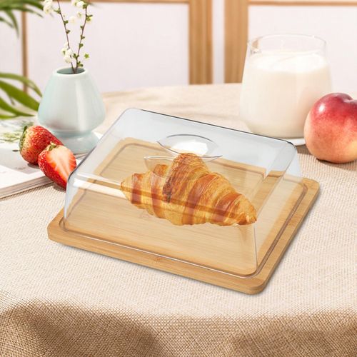 Generic Bamboo Butter Dish With Clear Lid Modern Portable Food Best Price Online Jumia Egypt