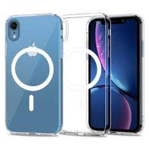 Buy For IPhone XR (6.1 INCH) Electroplating Shockproof Magsafe Case (Transparent) in Egypt