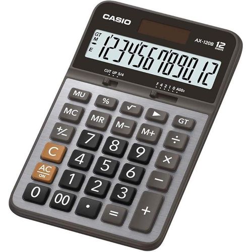 product_image_name-Casio-آلة حاسبة مكتبية بشاشة سعة 12 رقماً طراز AX-120B-W-DC أسود/ فضي-1