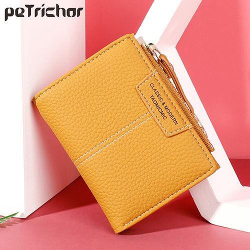 PU Leather Women Wallet Hasp Small and Slim Coin Pocket Purse