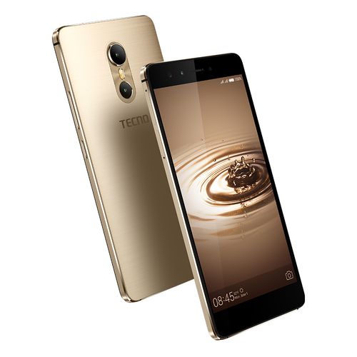 Tecno موبايل فانتوم 6 - شاشة - 5.5 بوصة - 4G - ثنائى الشريحة - ذهبى