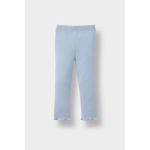 product_image_name-Defacto-طقم بيبي بناتي تيشيرت وليجن فلورال مضلع قصة عادية - قطعتين-2