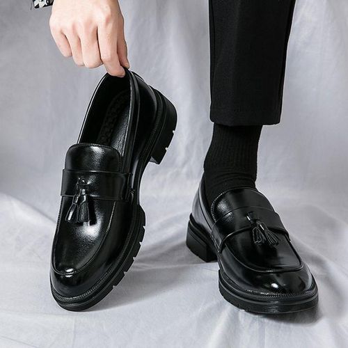 Mens Designer Shoes Big Size 38-48 Oxfords Leather Men Shoes Fashion Casual  Slip On Formal Business Wedding Dress Shoes