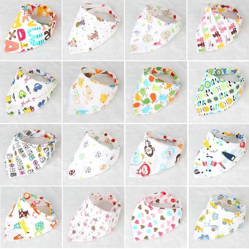 Buy Universal Baby Drool Triangle Bibs With Snaps For Drooling Feeding-random in Egypt