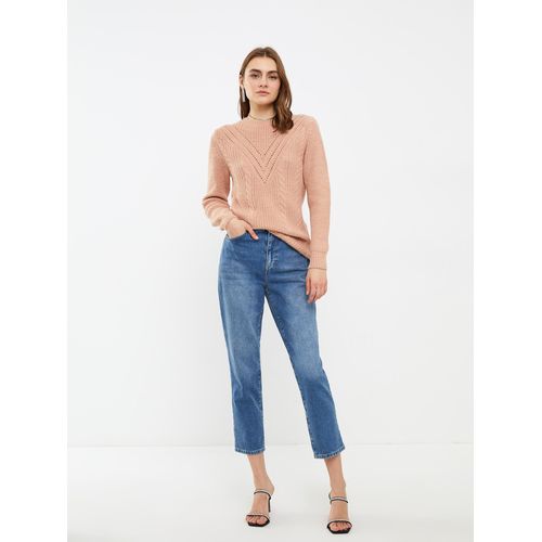 product_image_name-LC Waikiki-Crew Neck Self Patterned Long Sleeve Women's Knitwear Sweater-1