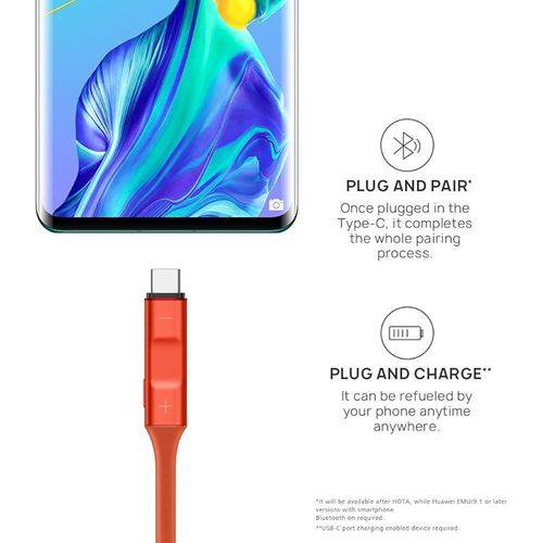 product_image_name-Generic-سماعات هواوي CM70-C فريلايس بلوتوث مع تقنية إلغاء الضوضاء وميكروفون مدمج - شروق الشمس الكهرماني-2