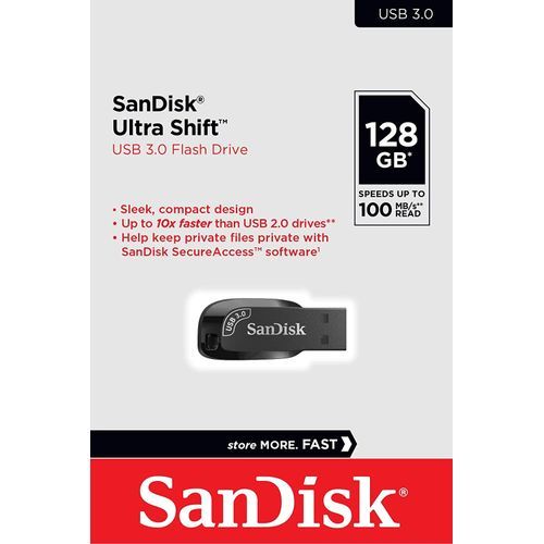 اشتري Sandisk 128GB Ultra Shift USB 3.0 Flash Drive في مصر