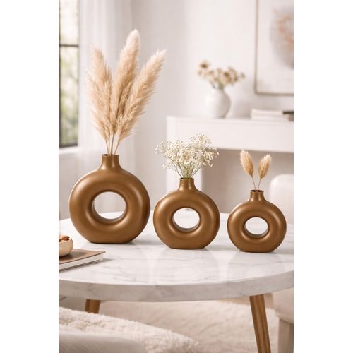 product_image_name-Generic-3-Piece Plastic Vase Set – Stylish Home Decor – High Quality-1