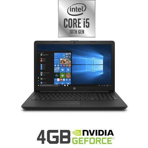 HP 15-da2001ne Laptop - Intel Core I5 - 8GB RAM - 1TB HDD - 15.6-inch HD - 4GB GPU - DOS - Jet Black