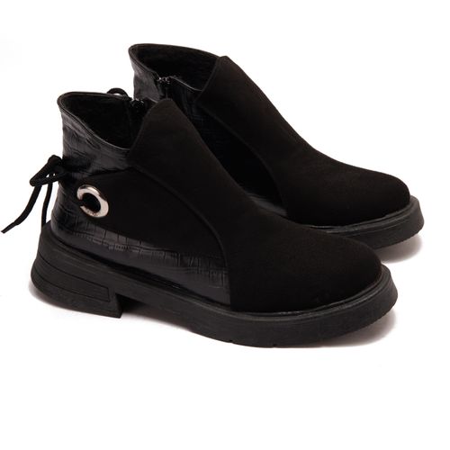 Half suede half leather boots clearance