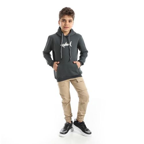 product_image_name-Andora-Dark Grey Sweatshirt Long Sleeves Printed pattern-5