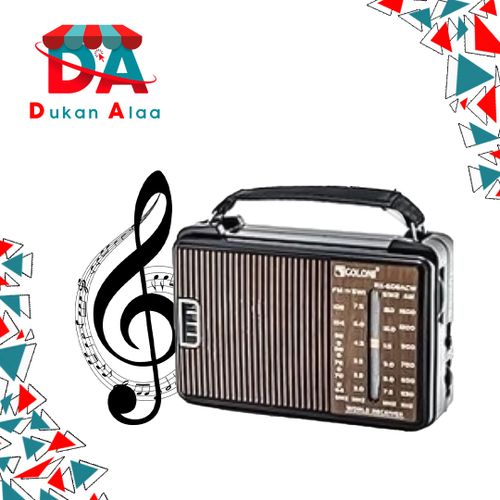 اشتري Golon 608 Radio - Brown/Blue في مصر