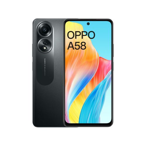 اشتري OPPO A58 Mobile Phone - 6.72 inches – Dual SIM 4G 128GB/8GB - Glowing Black في مصر