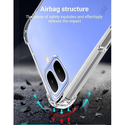 product_image_name-Generic-غطاء شفاف متوافق مع إنفينيكس سمارت 10، حماية شاملة للرأس من أربع زوايا، غطاء هاتف مصنوع من مادة TPU المضادة للاصفرار - شفاف-5