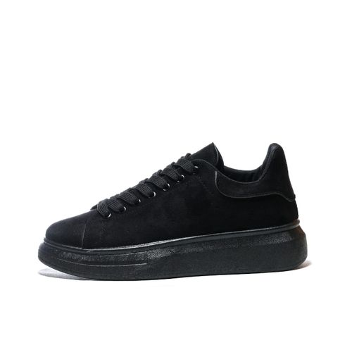 Buy Desert Basic Lace-up Chamois Sneakers For Men - BLACK in Egypt