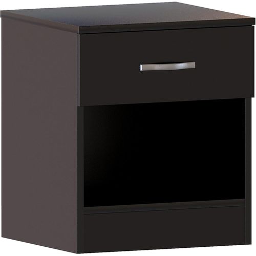 product_image_name-Generic-Bedside Table with 1 Drawer, a compact and stylish Nightstand and Bedside Cabinet for bedroom storage, presented in a sleek and versatile Black finish-4