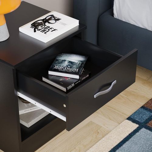 product_image_name-Generic-Bedside Table with 1 Drawer, a compact and stylish Nightstand and Bedside Cabinet for bedroom storage, presented in a sleek and versatile Black finish-5
