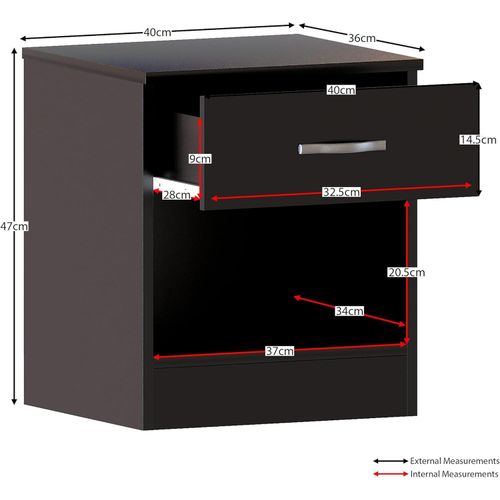 product_image_name-Generic-Bedside Table with 1 Drawer, a compact and stylish Nightstand and Bedside Cabinet for bedroom storage, presented in a sleek and versatile Black finish-8