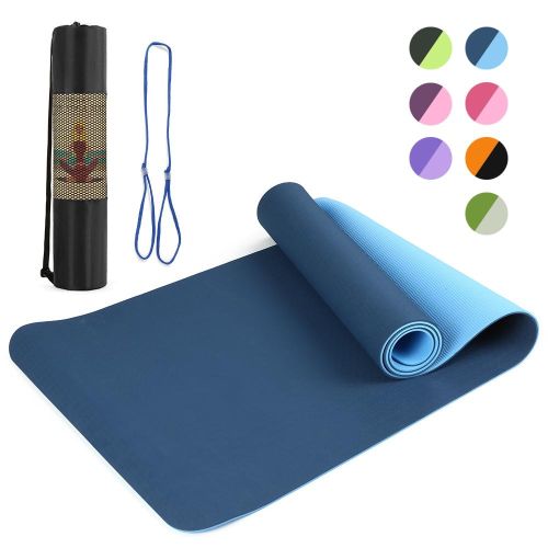 Generic 72x24IN Non-slip Yoga Mat TPE Eco Friendly Fitness Pilates  Gymnastics Mat Gift Carrying Strap and Storage Bag @ Best Price Online