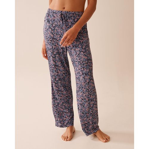 product_image_name-La Vie En Rose-Ditsy Floral Print Soft Jersey Pajama Pants-4