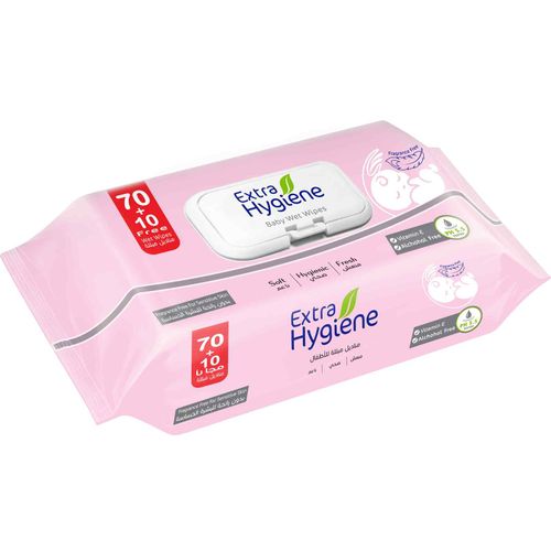 اشتري Hygiene Sensitive Skin Baby Wet Wipes - 70 + 10 Wipes في مصر