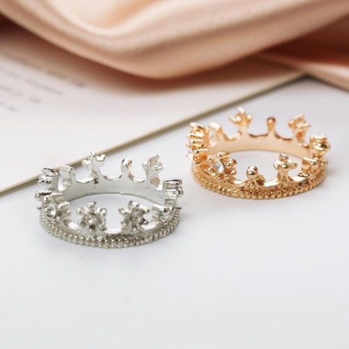 Buy Hemlock Women Girls Princess Queen Crown Rings Wedding Crystal Jewelry  Rings Valentine's Rings (Size 8, Silver) Online at desertcartINDIA