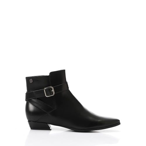product_image_name-Dejavu-Pointed Toecap Black Leather Boot-2