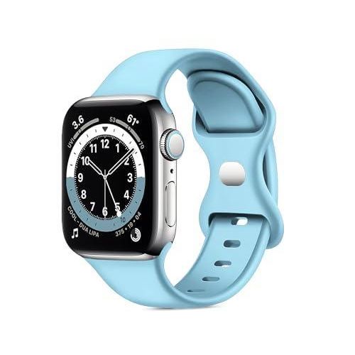 product_image_name-Generic-سوار تين تك مع غطاء متوافق مع ساعة Apple Watch مقاس 44 مم، سوار رياضي بديل من السيليكون، حزام مع غطاء وواقي شاشة زجاجي مدمج لساعات iWatch Series 6 و5 و4 وSE وSE 2-2