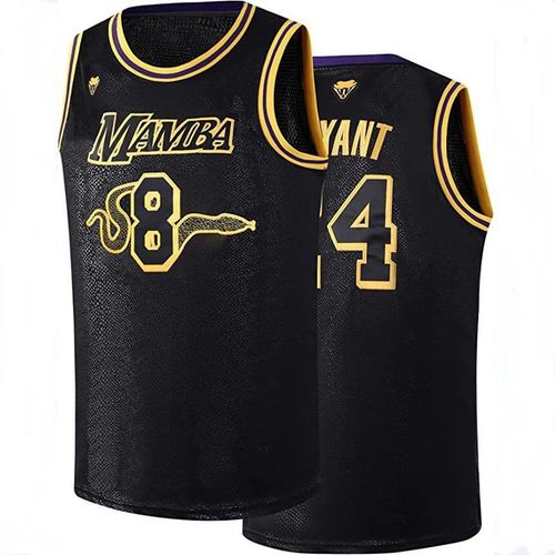 Generic Basketball Jersey Oversize Men Kobe 24 Bryant Athletic Sports Women Snakeskin MAMBA Embroidery High Street Hop Sportswear front 8 back 24 Beige XXXL Best Price Online Jumia Egypt
