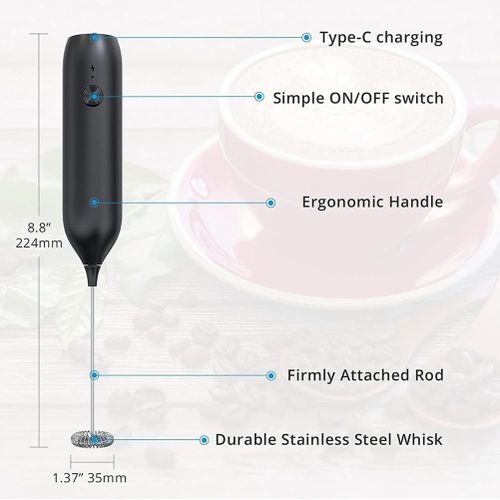 Dropship Electric Milk Frother Handheld Egg Beater Coffee Frother