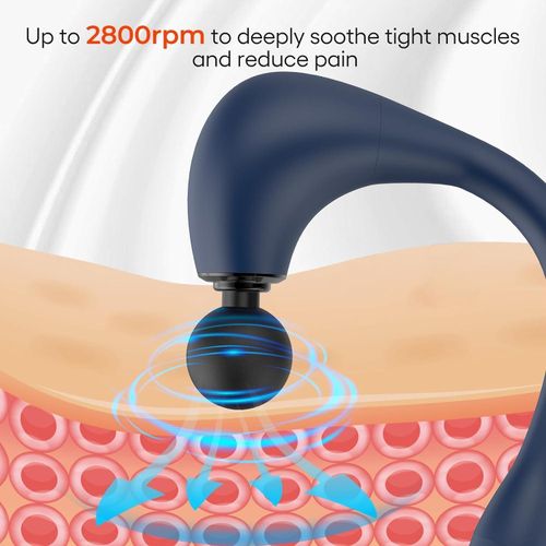 product_image_name-Generic-مسدس تدليك بمقبض طويل على شكل U، جهاز تدليك ظهر ثوري لتخفيف آلام الأنسجة العميقة، مساج للجسم للرقبة - الأكتاف - الساقين - اللون أزرق غامق-7