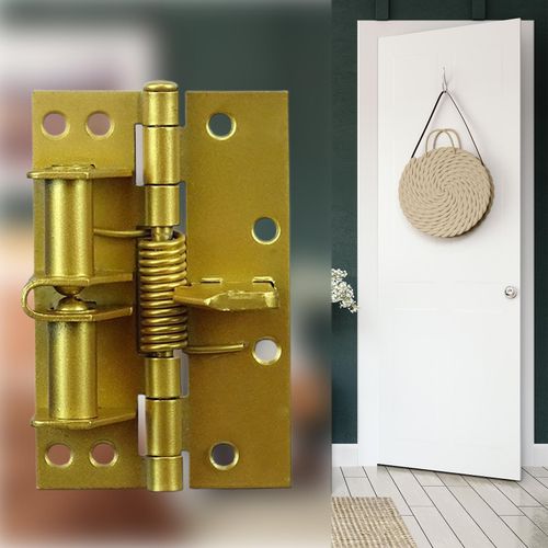 اشتري Metal Spring Door Hinge, Self Closing Detachable, Heavy Duty, Gold في مصر