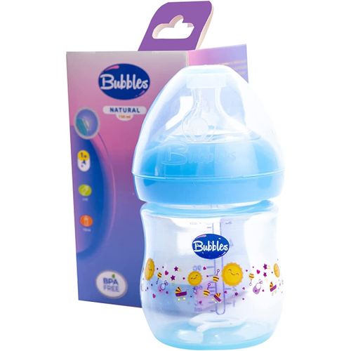 product_image_name-Bubbles-زجاجة بابلز الطبيعية للأطفال 150 مل باللون الأزرق مع حقيبة إكس باخ-2