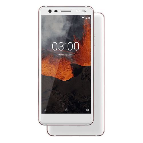 Nokia 3.1 موبايل ثنائي الشريحة - 32 جيجا/3جيجا - 5.2 بوصة - أبيض/رمادي