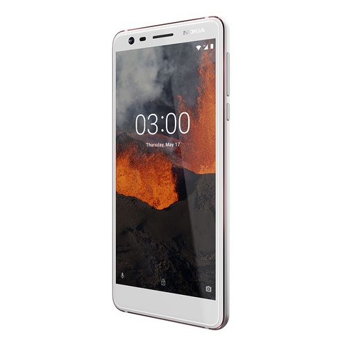 Nokia 3.1 موبايل ثنائي الشريحة - 32 جيجا/3جيجا - 5.2 بوصة - أبيض/رمادي