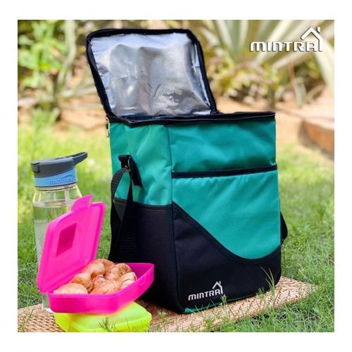 اشتري Mintra Large Cooling Bag (10 L) - High Insulation -  COOL FOR UP TO 2 Days - Blue 1 Piece في مصر