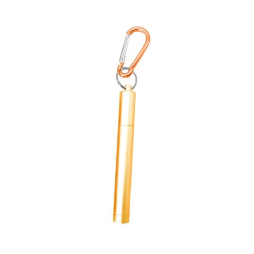 304 stainless steel telescopic straws with aluminum alloy storage