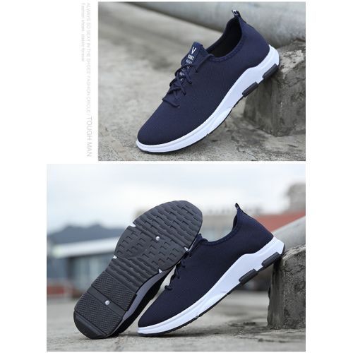 Fashion Mesh Fashion Sneakers-Blue
