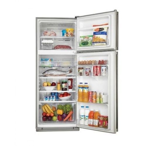 Sharp SJ-48C(CH) ثلاجة مُزود مُزودة بفريزر علوي - 16 قدم - شمبانيا