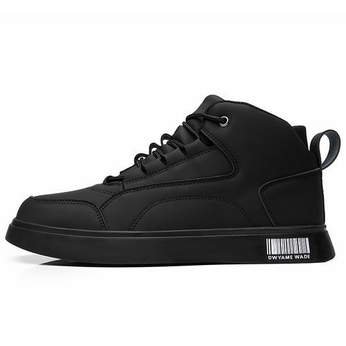 Buy Fashion Men's High-top All-match Casual Shoes-Black in Egypt