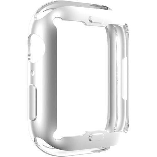 product_image_name-Generic-جراب حماية مزود بواقي شاشة مدمج لساعة أبل سيريز 7 مقاس 45 مم (1.9 بوصة)، تصميم أنيق مطلي بالكهرباء، جراب حماية من السيليكون الناعم TPU للنساء والأطفال-3