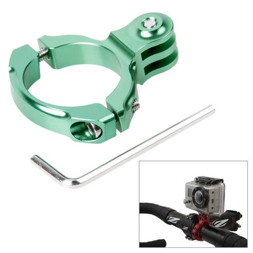 Buy Bike Aluminum Handle Bar Standard Mount For GoPro Hero 4 / 3+ / 3 / 2 / 1, Internal Diameter: 31.8mm(Green) in Egypt